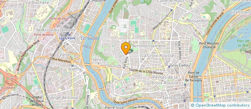 localisation de l'entreprise LES FAULDES  LYON