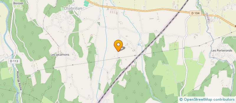 localisation de l'entreprise LES FAURES  CHABRILLAN