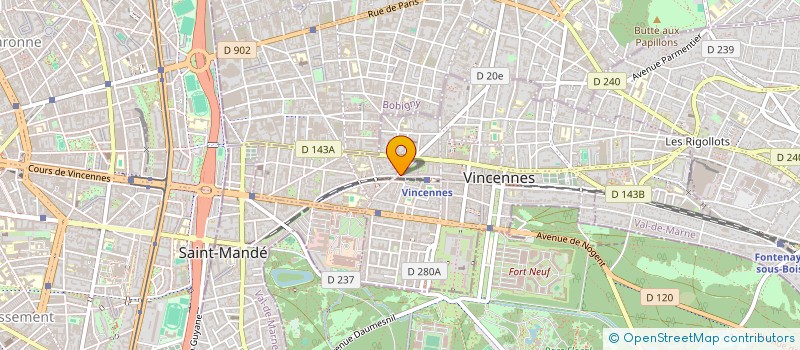 localisation de l'entreprise LES FAURITES à VINCENNES