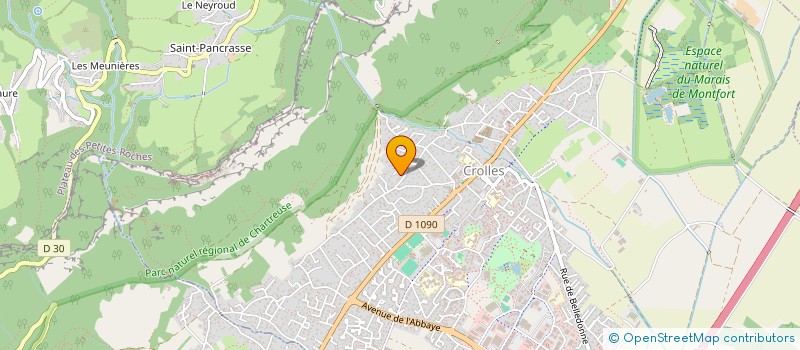 localisation de l'entreprise LES FAUV  CROLLES