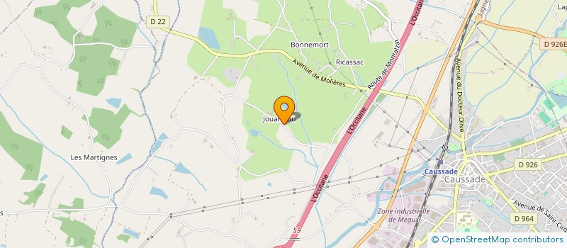 localisation de l'entreprise LES FAUVETTES  CAUSSADE