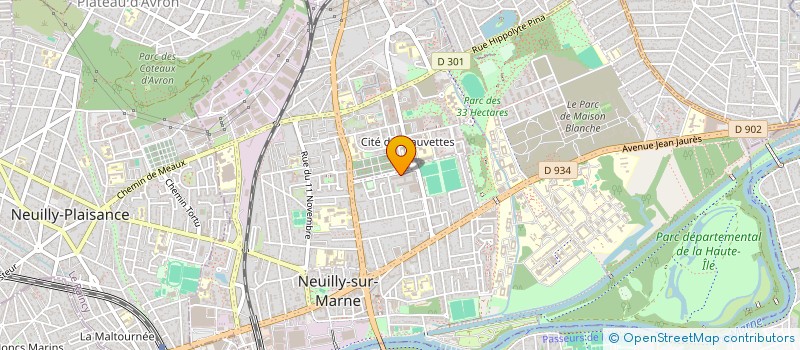 localisation de l'entreprise LES FAUVETTES à NEUILLY SUR MARNE