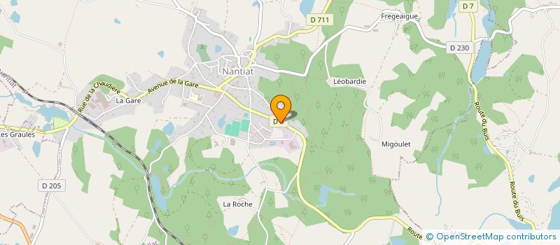 localisation de l'entreprise LES FAUVETTES  NANTIAT