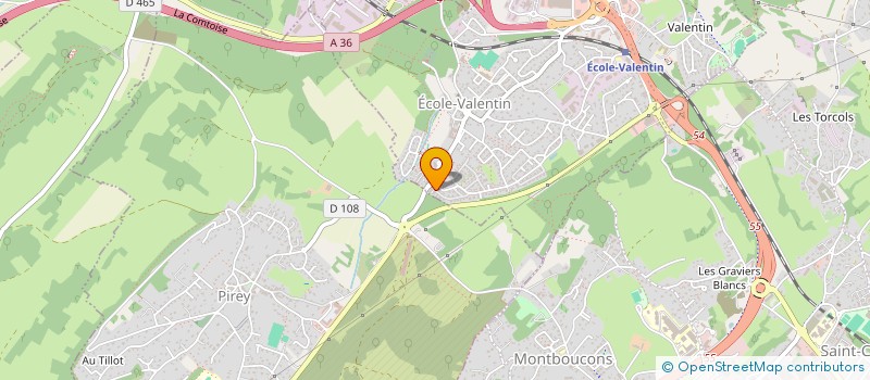 localisation de l'entreprise LES FAUVETTES  ECOLE-VALENTIN