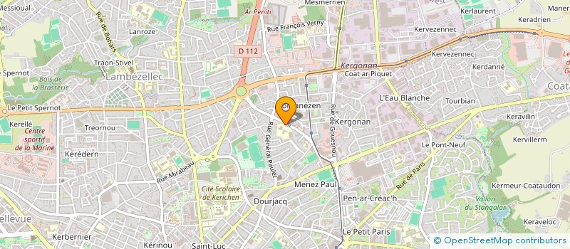 localisation de l'entreprise LES FAUVETTES DE PEN AR STREAT à BREST