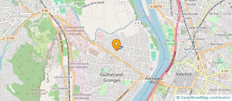 localisation de l'entreprise LES FAUX SEMBLANTS  GUILHERAND-GRANGES