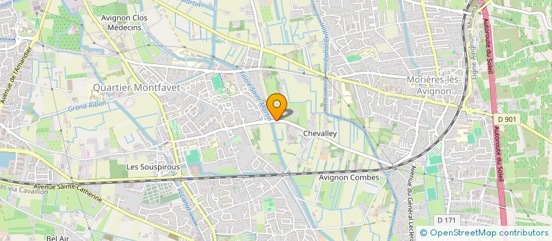 localisation de l'entreprise LES FAVEROLLES  AVIGNON