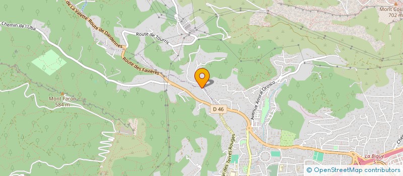 localisation de l'entreprise LES FAVIERES  TOULON