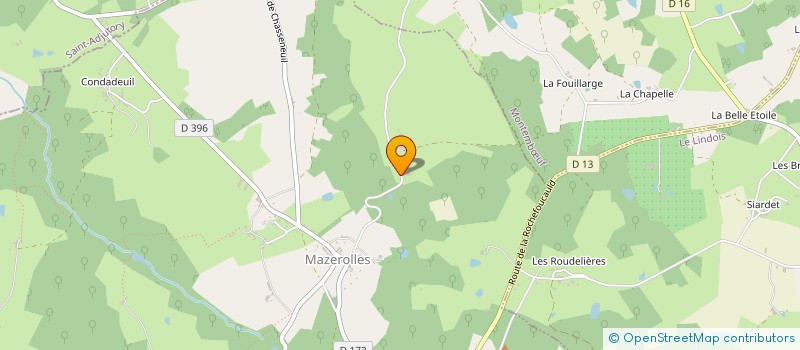localisation de l'entreprise LES FAYARDS DE COJEAN  MAZEROLLES