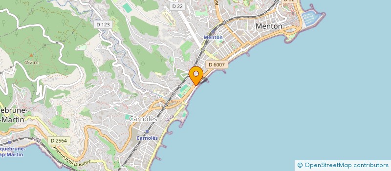 localisation de l'entreprise LES FEALS COMPAINGS   LES FIDELES COMPAGNONS  MENTON