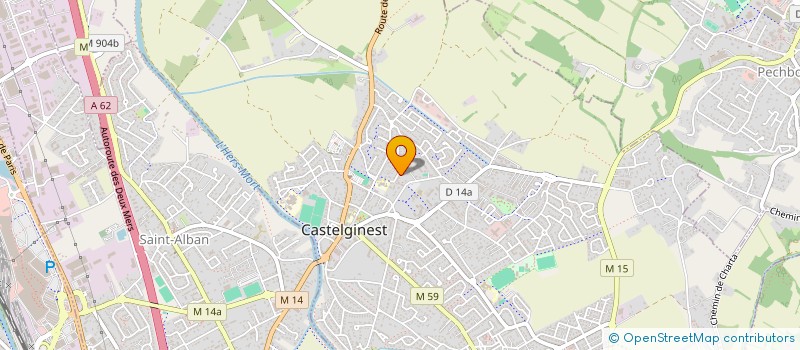 localisation de l'entreprise LES FEBULLES  CASTELGINEST