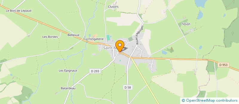 localisation de l'entreprise LES FED'ARTS  SAINT-MENOUX