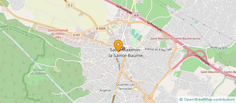 localisation de l'entreprise LES FEERIES DE SANDRINE à SAINT-MAXIMIN-LA-SAINTE-BAUME