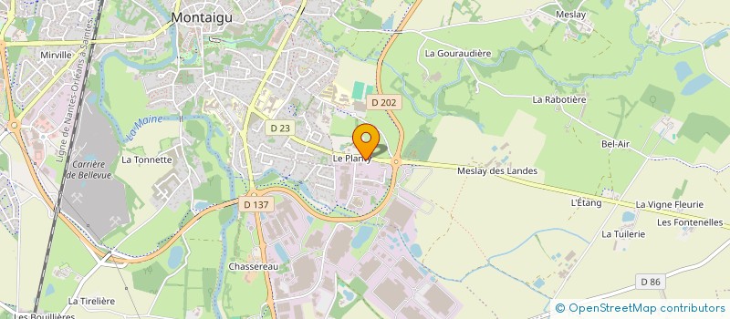 localisation de l'entreprise LES FEES à MONTAIGU-VENDEE