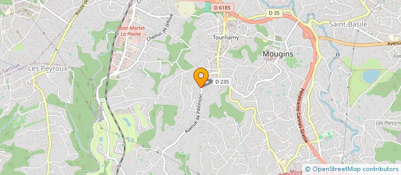 localisation de l'entreprise LES FEES à MOUGINS