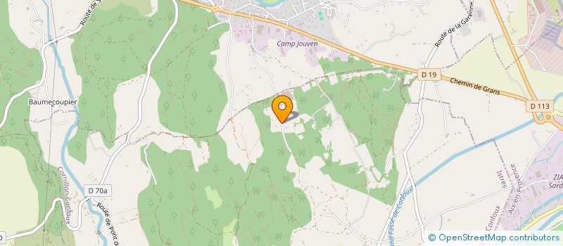 localisation de l'entreprise LES FEES ANIMO à CORNILLON-CONFOUX