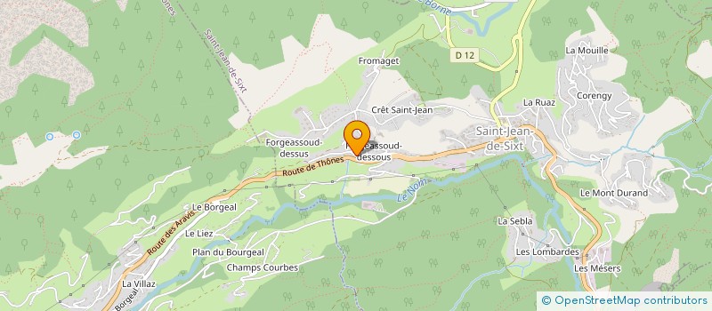localisation de l'entreprise LES FEES BARAKA à SAINT-JEAN-DE-SIXT