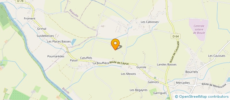 localisation de l'entreprise LES FEES BEAUTE  MONTRICOUX