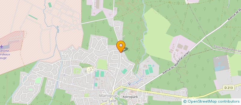 localisation de l'entreprise LES FEES D' AQUITAINE  MARTIGNAS-SUR-JALLE