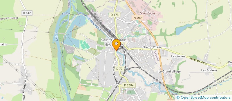 localisation de l'entreprise LES FEES DE BEAUTE à SAINT-GERMAIN-DES-FOSSES