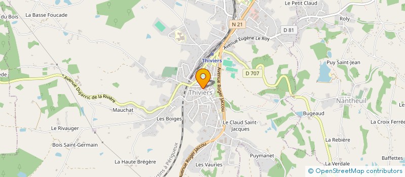 localisation de l'entreprise LES FEES DE LA BEAUTE à THIVIERS