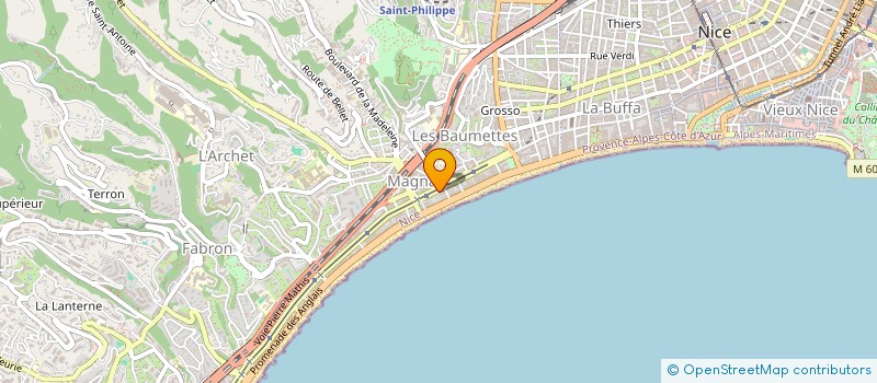localisation de l'entreprise LES FEES DE LA BEAUTE à NICE