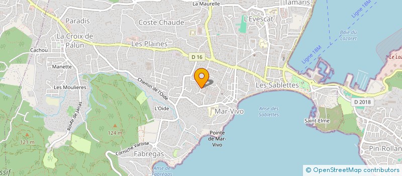 localisation de l'entreprise LES FEES DE LA RUCHE  BANDOL