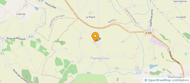 localisation de l'entreprise LES FEES DES FLEURS  SAINTE-CROIX