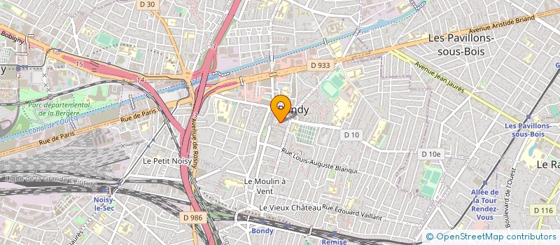 localisation de l'entreprise LES FEES DES LIVRES  BONDY