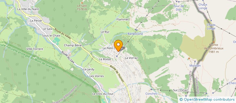 localisation de l'entreprise LES FEES DES NEIGES à CHATEL