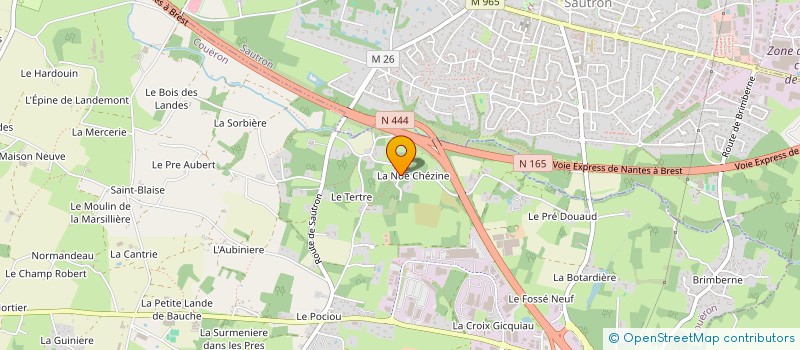 localisation de l'entreprise LES FEES DU BIEN-ETRE à COUERON