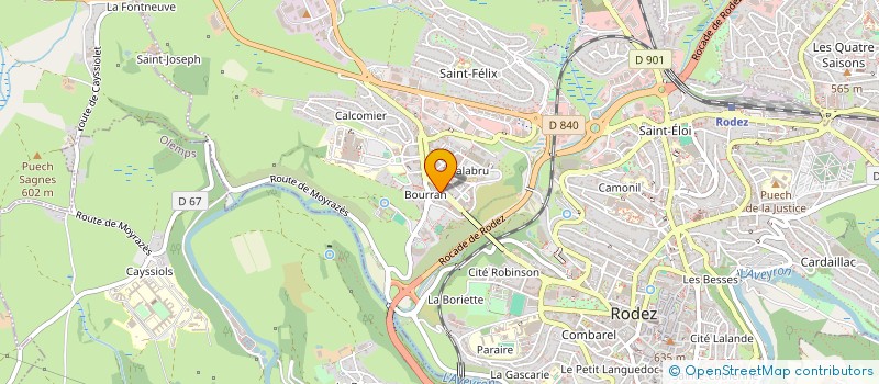 localisation de l'entreprise LES FEES DU CISEAU à RODEZ