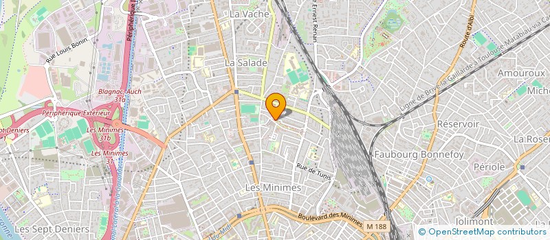 localisation de l'entreprise LES FEES DU FRIGO  TOULOUSE