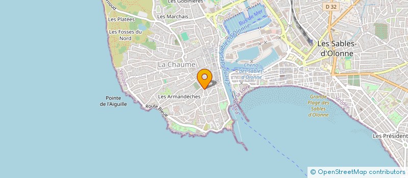 localisation de l'entreprise LES FEES DU LOGIS à LES SABLES D'OLONNE
