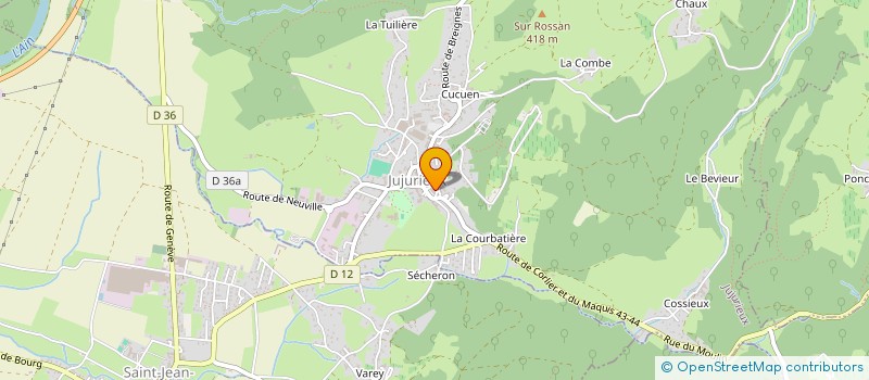 localisation de l'entreprise LES FEES DU SOIN à JUJURIEUX