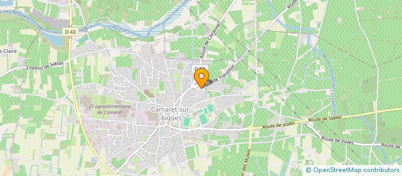 localisation de l'entreprise LES FEES ENCHANTEES à CAMARET-SUR-AIGUES