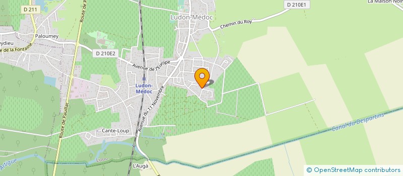 localisation de l'entreprise LES FEES MAM  LUDON-MEDOC