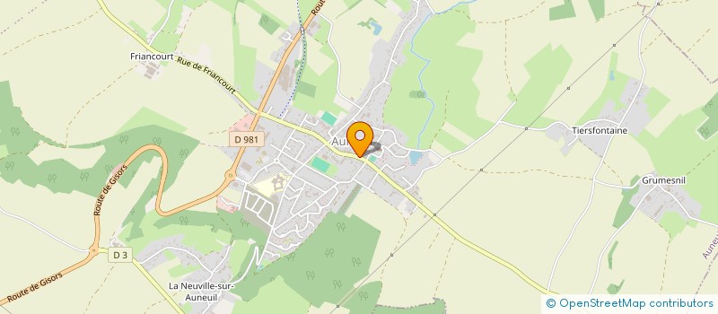 localisation de l'entreprise LES FEES MANUELLES D'AUNEUIL  AUNEUIL