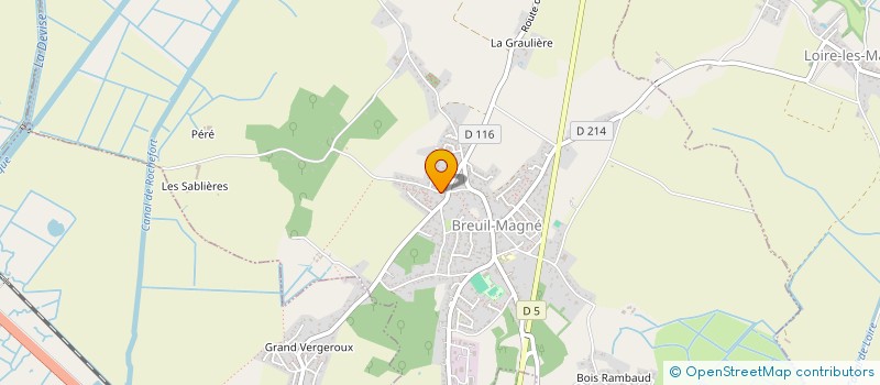 localisation de l'entreprise LES FEES MERT  BREUIL-MAGNE