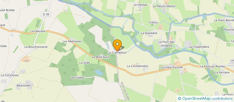 localisation de l'entreprise LES FEES MODE  NORT-SUR-ERDRE