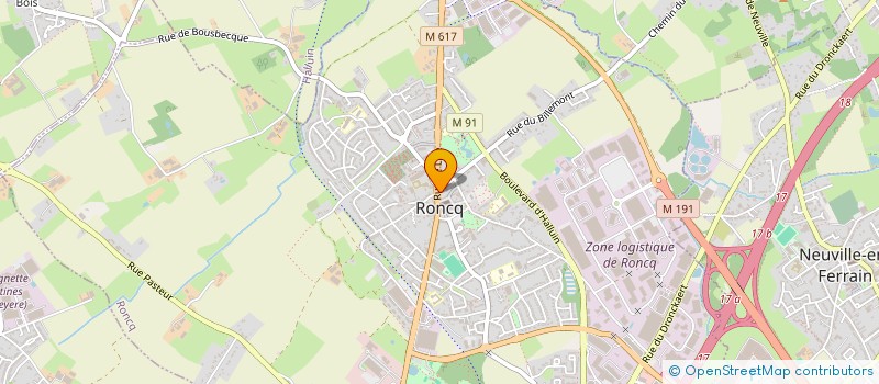 localisation de l'entreprise LES FEES MODE  RONCQ