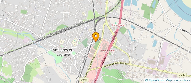 localisation de l'entreprise LES FEES MODES  AMBARES-ET-LAGRAVE