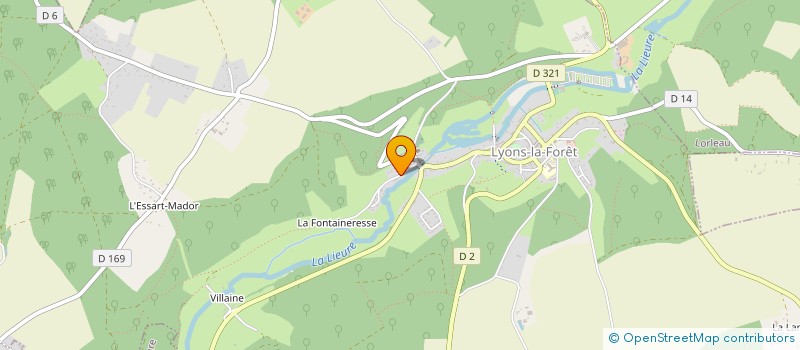 localisation de l'entreprise LES FEES ORIENTALES  LYONS-LA-FORET