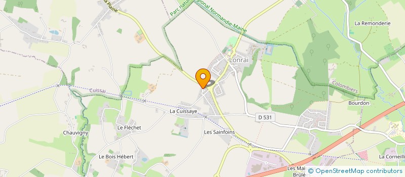 localisation de l'entreprise LES FEES PAILLETEES à LONRAI