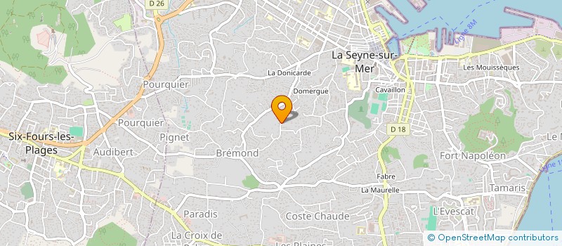 localisation de l'entreprise LES FEES PAPILLON  LE BEAUSSET