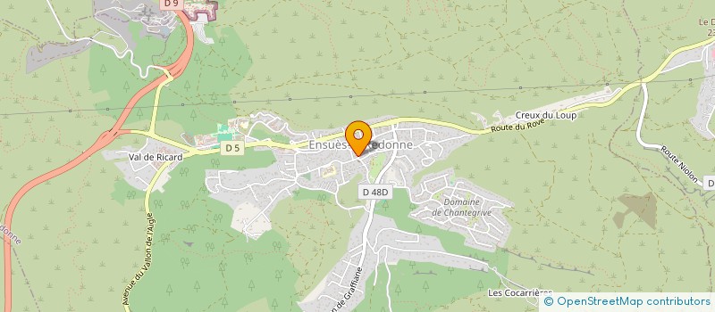 localisation de l'entreprise LES FEES PAPILLON THERAPIE SHIATSU ACUPRESSION ENERGETIQUE  ENSUES-LA-REDONNE