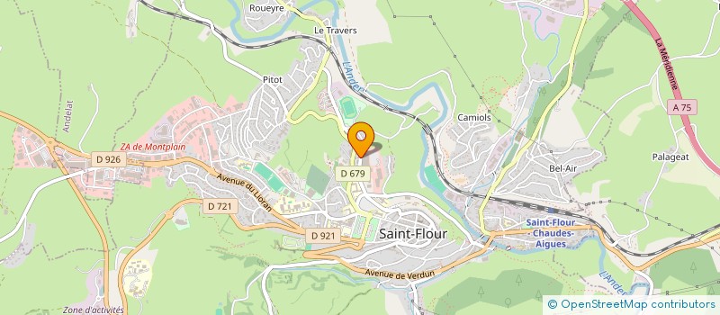 localisation de l'entreprise LES FEES PAPILLONS  SAINT-FLOUR