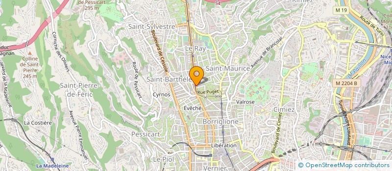 localisation de l'entreprise LES FEES PAPILLONS à NICE