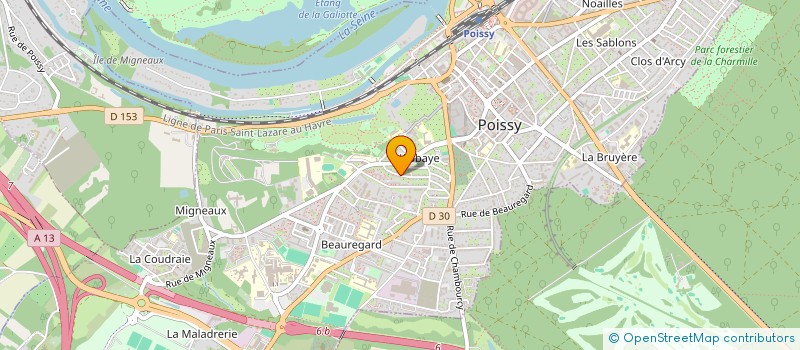 localisation de l'entreprise LES FEES RECUP  POISSY