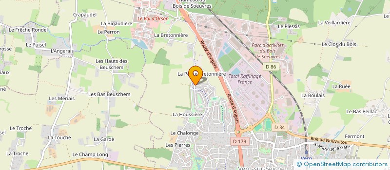 localisation de l'entreprise LES FEES STB  VERN-SUR-SEICHE